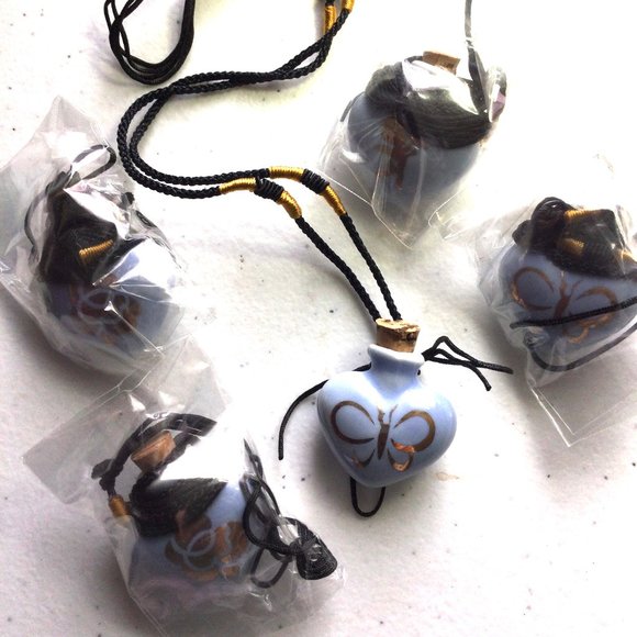 Jewelry - 5 - Ceramic Heart Pendant - Blue